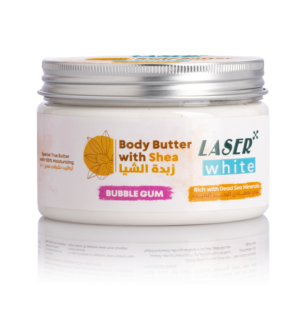 ليزر وايت 8069 زبدة الشيا  250 مل بالعلكة