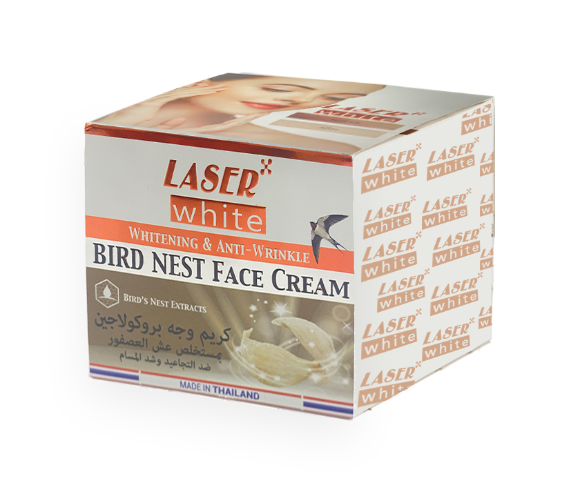 ليزر وايت 1097  بمستخلص عش العصفور 50 جرام كريم وجه