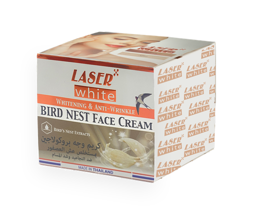 [LAS131] ليزر وايت 1097  بمستخلص عش العصفور 50 جرام كريم وجه