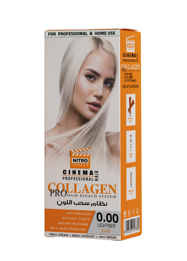 [NCC0.00] نيترو سينما 7830 صبغة شعر بالكولاجين 100 مل  0.00 لتوحيد اللون                         