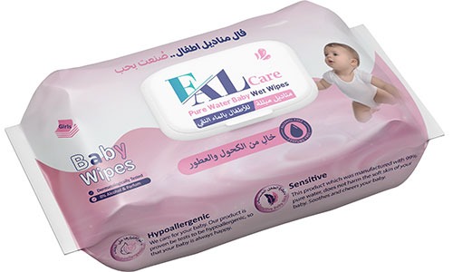 [FAL8583] فال كير مناديل مبللة للأطفال بالماء النقي بناتي1* 72 منديل