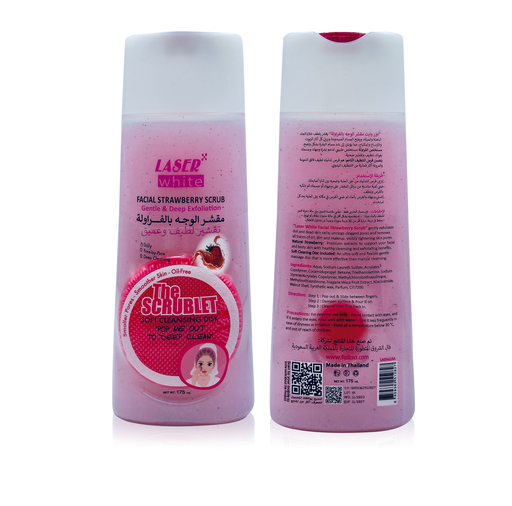 [LAS162/SA] ليزر وايت مقشر الوجه بالفراولة 175 مل